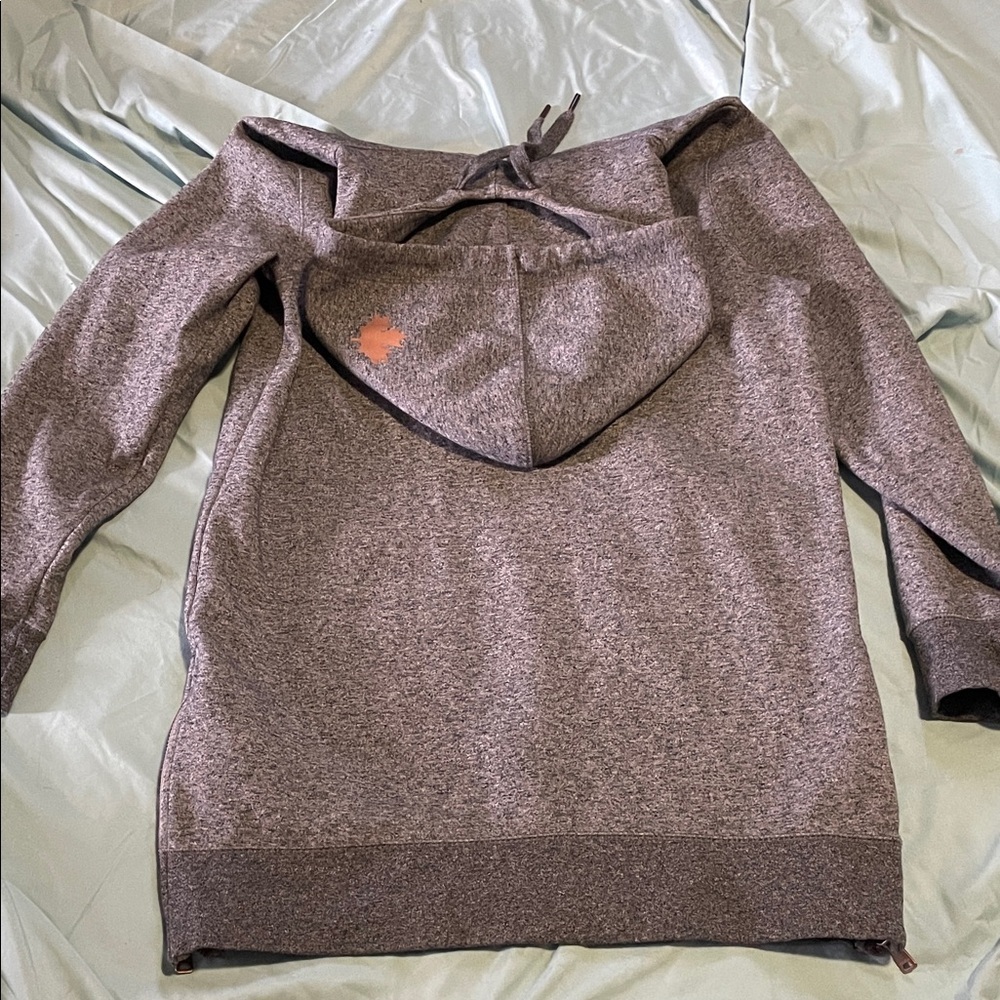 Roots Heather Gray Hooded Sweater for Women xsmall - Picture 11 of 11